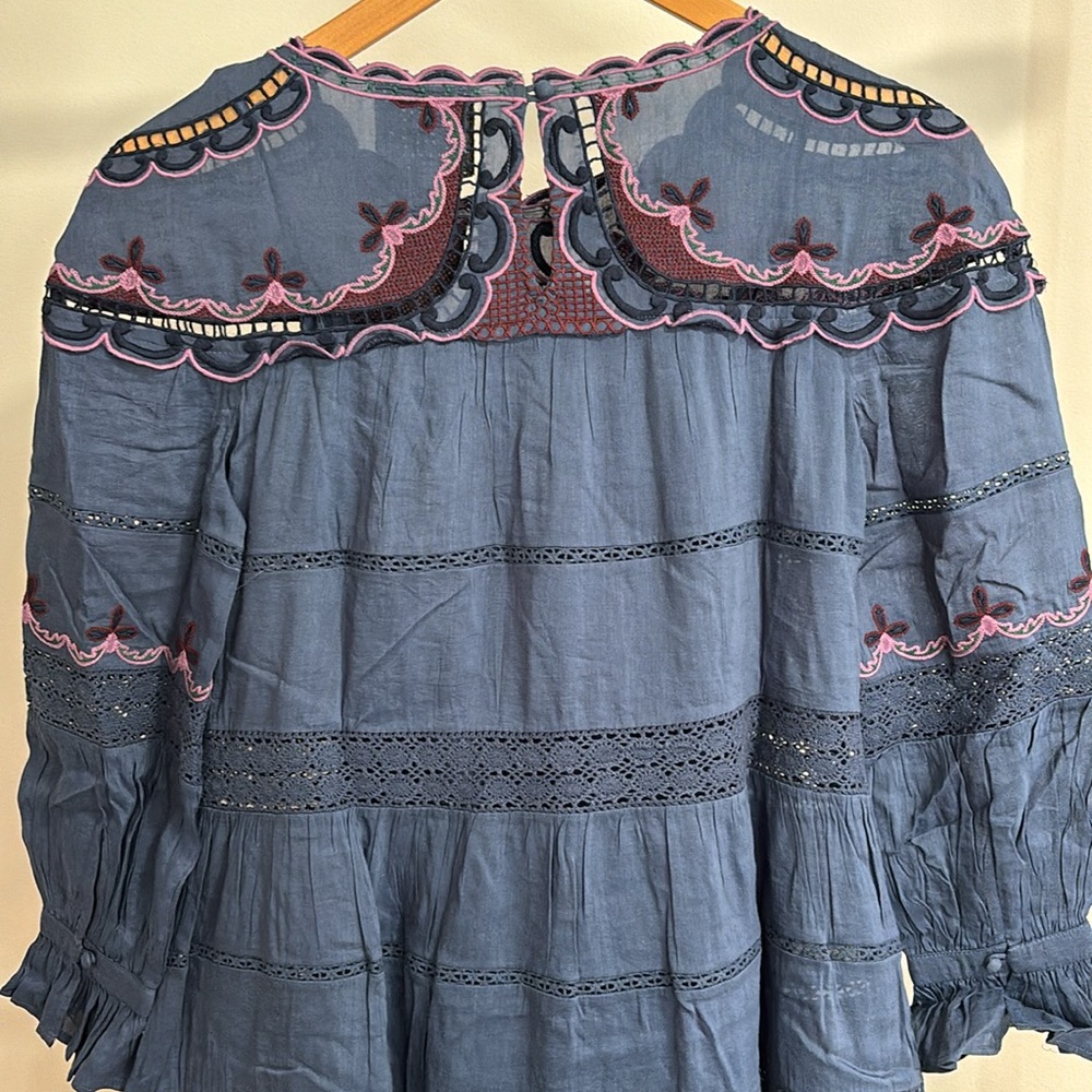Johnny Was Linen Reina Mini Dress - Picture 9 of 13